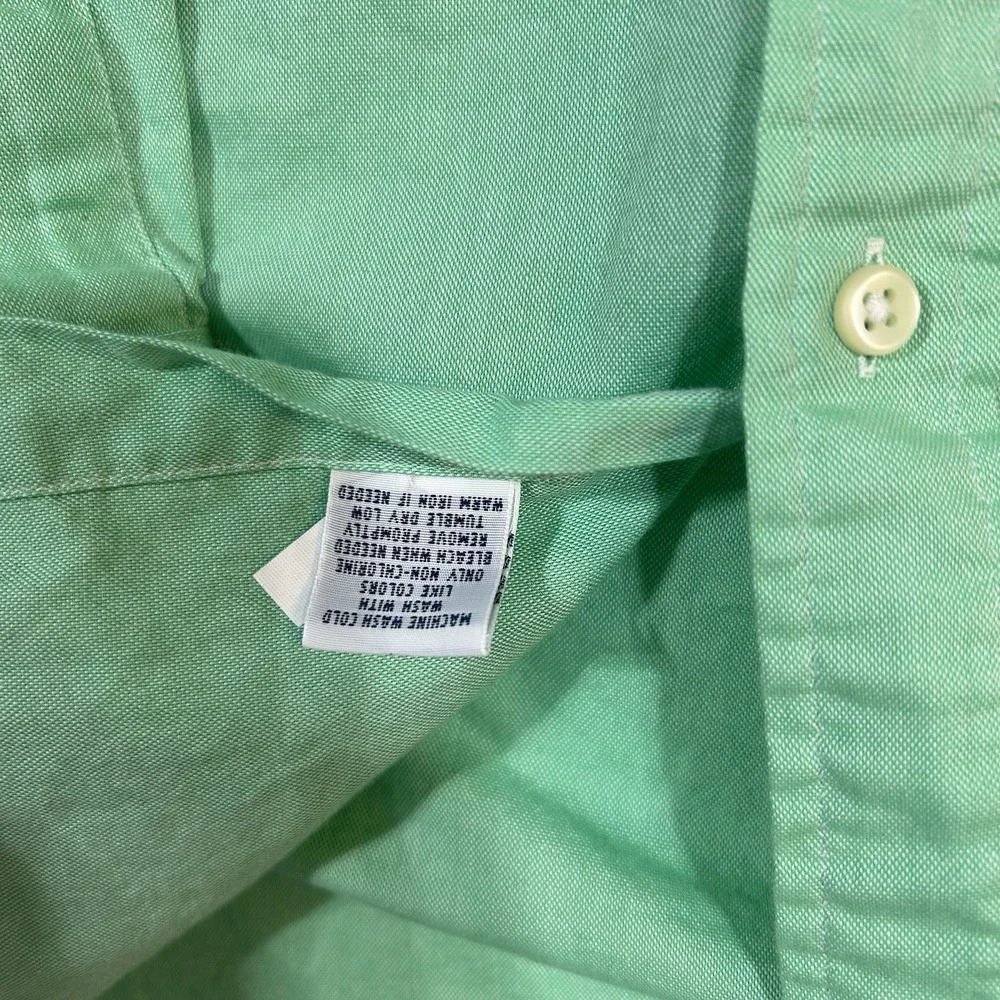 Ralph Lauren Classic Fit Long Sleeve Button-Down Oxford Shirt Green
